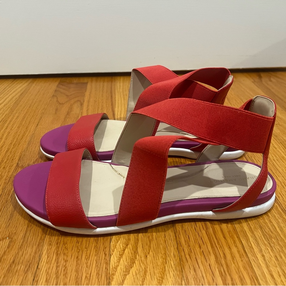Cole Haan Red and Fuchsia sandals